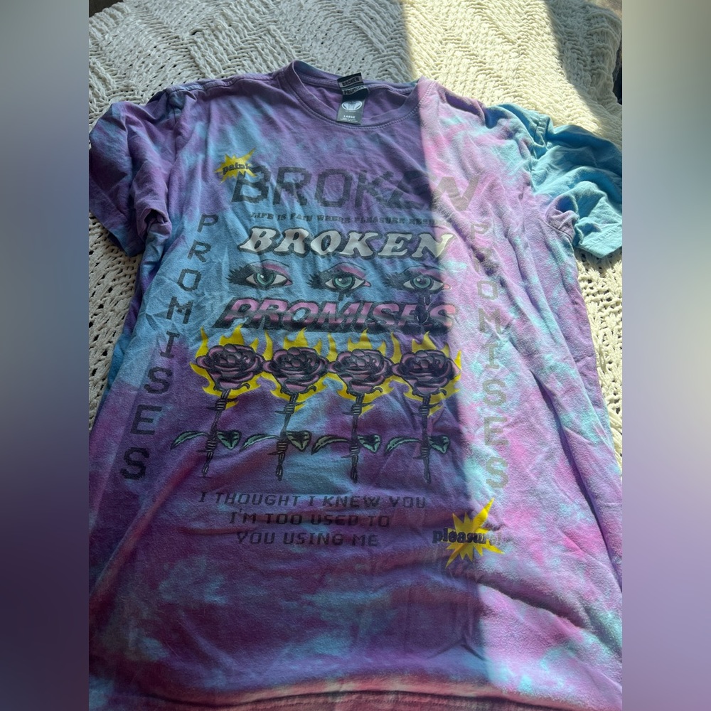 broken promises shirt. large.